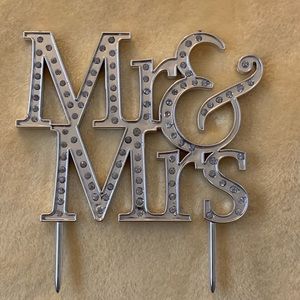 Mr & Mrs Cake Topper